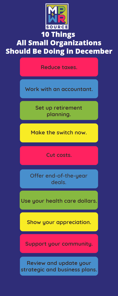 10 Things All Small Organizations Should Be Doing in December